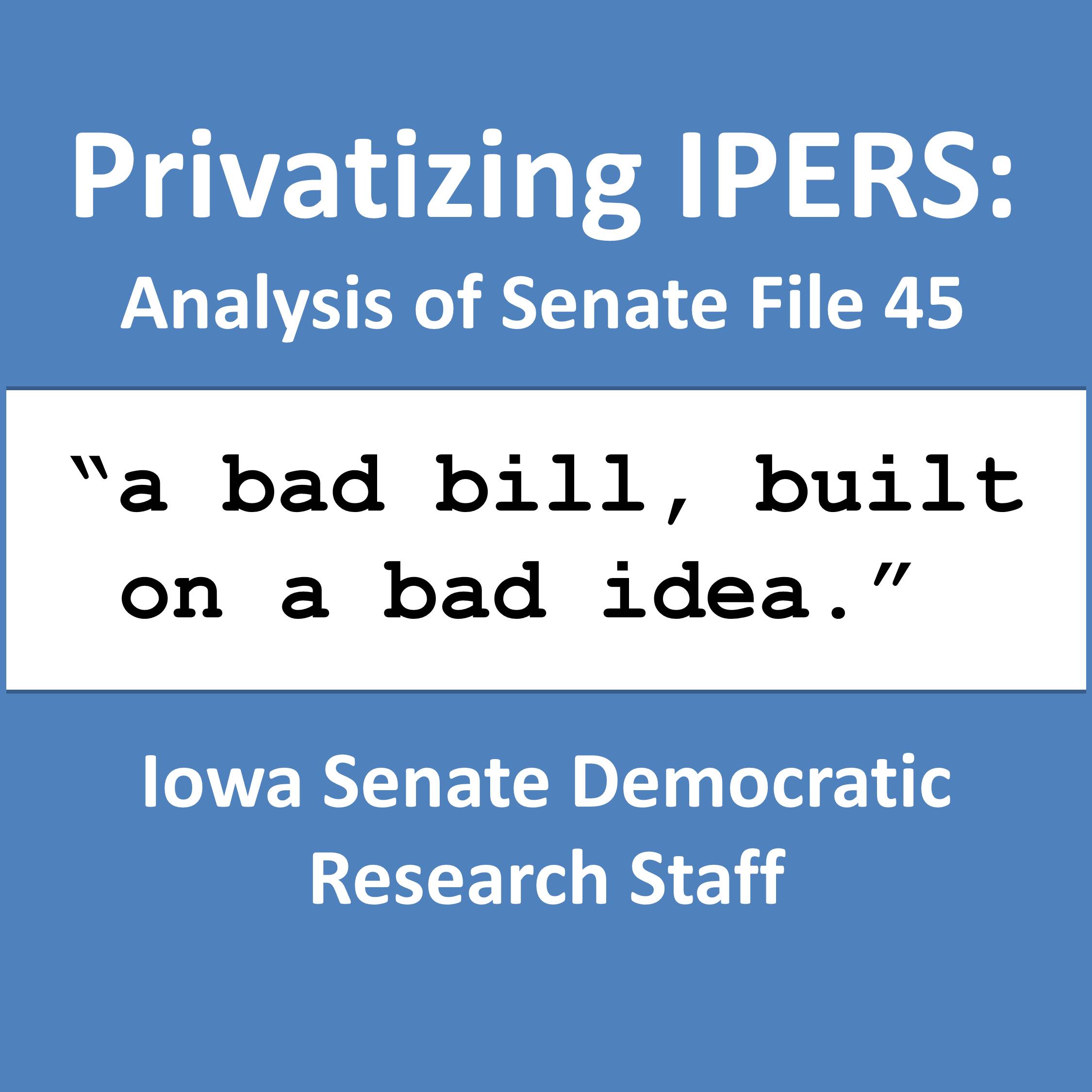 Privatizing Ipers An Analysis Of Sf Updated Iowa